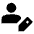 Person Edit Fill Icon from Outlined Fill - Material Pro Set