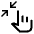 Pinch Zoom In Icon from Outlined Line - Material Symbols Set