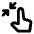 Pinch Zoom In Icon from Rounded Line - Material Pro Set