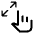 Pinch Zoom Out Icon from Rounded Line - Material Symbols Set