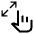 Pinch Zoom Out Icon from Outlined Line - Material Symbols Set