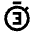 Timer 3 Alt 1 Icon from Sharp Line - Material Pro Set
