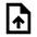 Upload File Icon from Sharp Line - Material Pro Set