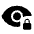 Visibility Lock Fill Icon from Rounded Fill - Material Symbols Set