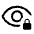 Visibility Lock Icon from Rounded Line - Material Symbols Set