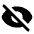 Visibility Off Fill Icon from Rounded Fill - Material Pro Free Set