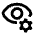 Visibility Setting Gear Icon from Rounded Line - Material Pro Set
