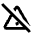 Warning Off Icon from Rounded Line - Material Pro Set