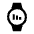 Watch Screentime Fill Icon from Sharp Fill - Material Symbols Set