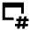 Web Asset Hash Icon from Sharp Line - Material Pro Set