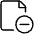 Common File Subtract Icon from Ultimate Light Set