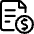 Common File Text Cash Icon from Ultimate Regular Set