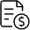 Common File Text Cash Icon from Ultimate Light Set