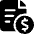 Common File Text Cash Icon from Ultimate Bold Set