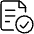 Common File Text Check Icon from Ultimate Light Set