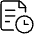 Common File Text Clock Icon from Ultimate Light Set