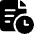 Common File Text Clock Icon from Ultimate Bold Set