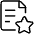 Common File Text Star Icon from Ultimate Light Set