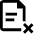 Text Document Cross Remove icon - Free transparent PNG, SVG. No sign up needed.
