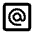 Alternate Email Square Icon from Outlined Line - Material Pro Set