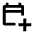 Calendar Add On Icon from Outlined Line - Material Pro Set