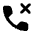 Call Rejected Fill Icon from Rounded Fill - Streamline Material Set