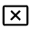 Cancel Presentation Icon from Outlined Line - Material Symbols Set