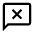 Chat Error Icon from Outlined Line - Material Symbols Set