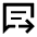 Chat Paste Go Icon from Sharp Line - Material Pro Set