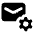 Email Setting Gear Fill Icon from Rounded Fill - Material Pro Set