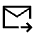 Forward To Inbox Icon from Sharp Line - Material Symbols Set