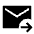 Forward To Inbox Fill Icon from Sharp Fill - Material Symbols Set