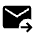 Forward To Inbox Fill Icon from Outlined Fill - Material Symbols Set
