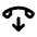 Hang Up Icon from Rounded Line - Material Pro Set
