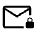 Mail Lock Icon from Outlined Line - Material Symbols Set