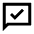Mark Chat Read Icon from Sharp Line - Material Pro Set