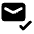 Mark Email Read Fill Icon from Rounded Fill - Material Pro Set