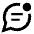 Mark Unread Chat Icon from Sharp Line - Material Pro Set