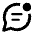 Mark Unread Chat Icon from Rounded Line - Material Pro Set