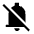 Notifications Off Fill Icon from Sharp Fill - Material Symbols Set