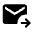 Outgoing Mail Fill Icon from Rounded Fill - Material Symbols Set