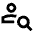 Person Search Icon from Sharp Line - Material Pro Set