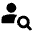 Person Search Fill Icon from Rounded Fill - Streamline Material Set