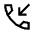 Phone Callback Icon from Sharp Line - Material Symbols Set