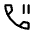 Phone Paused Icon from Rounded Line - Material Symbols Set