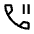 Phone Paused Icon from Outlined Line - Material Symbols Set