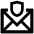 Shield Envelope Icon from Atlas Line Set