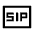 Sip Icon from Sharp Line - Material Symbols Set