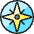 Compass Icon from Ultimate Colors Set