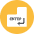 Enter Key Icon from Kameleon Colors - Free Set